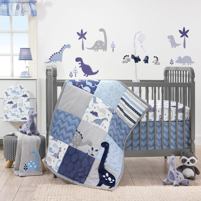 Roar Blue/Gray Dinosaur Musical Baby Crib Mobile