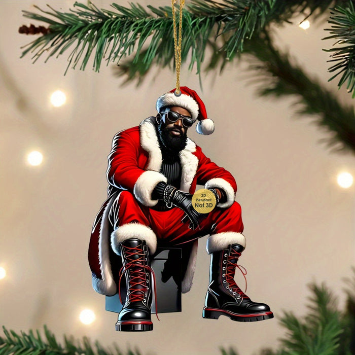 12pcs African American Christmas Ornaments Set.