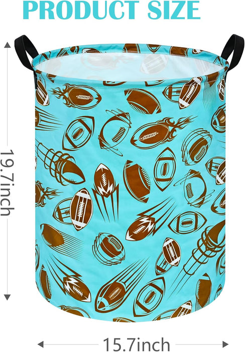 Round Laundry Hamper Storage Basket Laundry Organizer Hamper Storage Bins Clothes and Toys Box Nursery Hamper Gift Basket for Kids with Handles