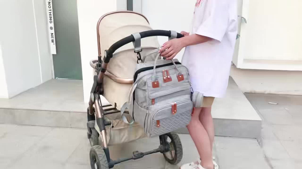 Lamroro Diaper Bag Backpack, Baby Diaper Bags, Multifunctional Travel Diaper Backpack for Baby Boy & Girls, with Portable Diaper Pad, Stroller Straps, Pacifier Case, Toy Rack, and Mosquito Net. Baby Registry Search, Newborn E