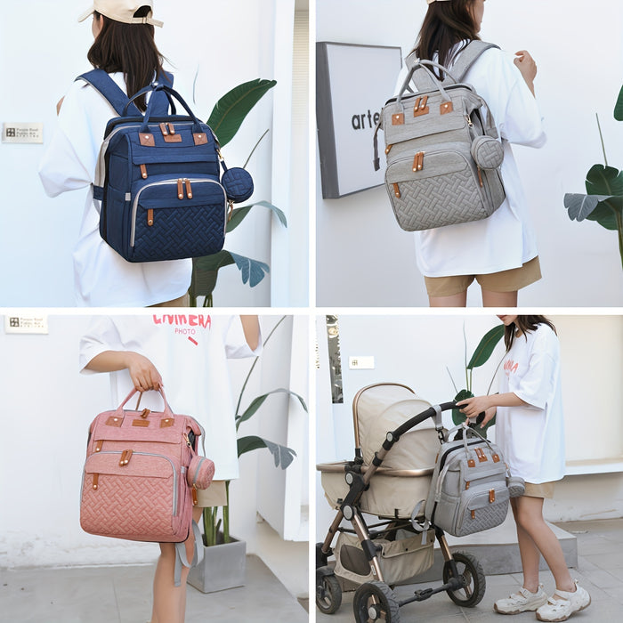 Lamroro Diaper Bag Backpack, Baby Diaper Bags, Multifunctional Travel Diaper Backpack for Baby Boy & Girls, with Portable Diaper Pad, Stroller Straps, Pacifier Case, Toy Rack, and Mosquito Net. Baby Registry Search, Newborn E