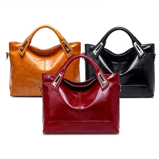 Oil Wax Leather Designer Handbag