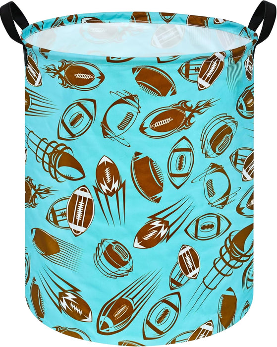 Round Laundry Hamper Storage Basket Laundry Organizer Hamper Storage Bins Clothes and Toys Box Nursery Hamper Gift Basket for Kids with Handles