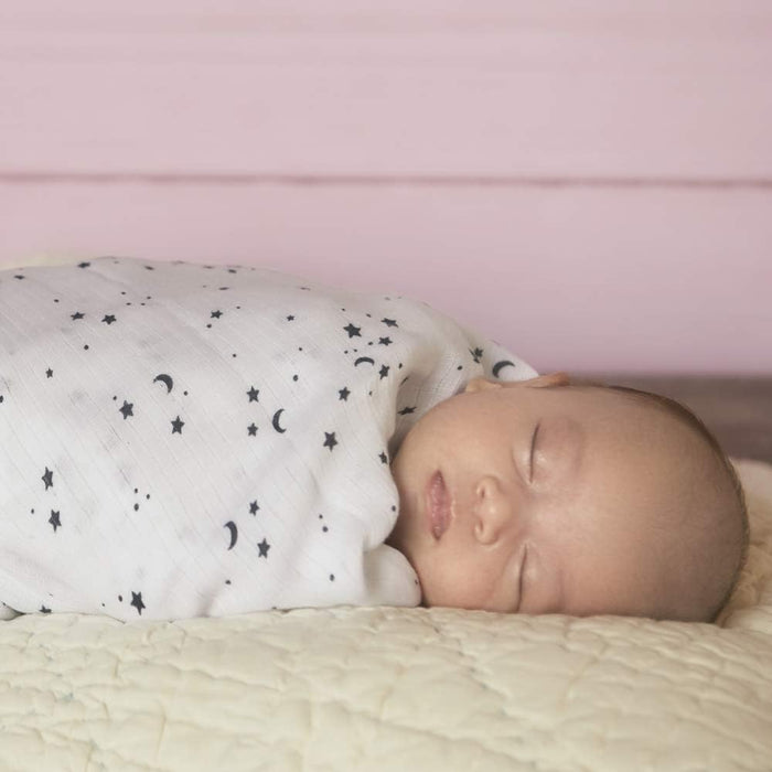 Organic Muslin Baby Boy Girl Unisex Swaddle Blankets 4 Pack Receiving Blankets Solid Teal, Lime, Taupe, Navy