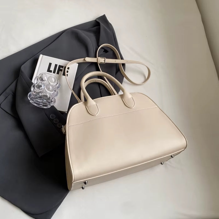 MOODS Branded Red Color Large Size Women Handbags Retro Pure Color Suede Shoulder Shopper Tote Bag 2024 Luxury Designer Handbags