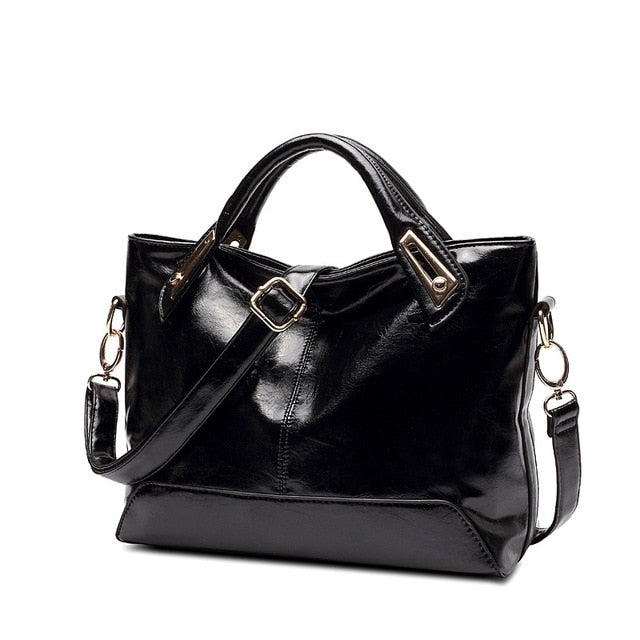 Oil Wax Leather Designer Handbag