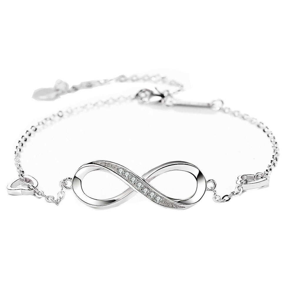Shanti  Silver 8 Character Bracelet