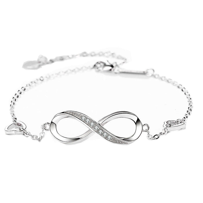 Shanti  Silver 8 Character Bracelet