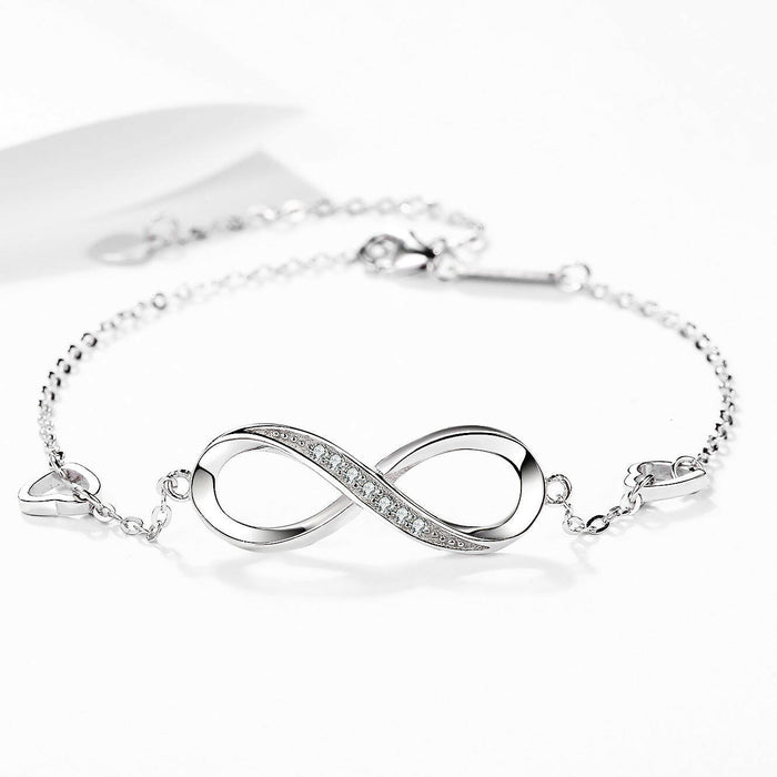 Shanti  Silver 8 Character Bracelet