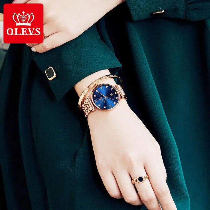 New Waterproof Luxury  Watches Stainless Steel Strap