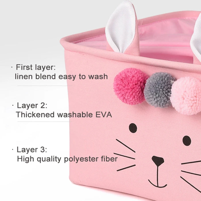Large Foldable Laundry Basket with Lid