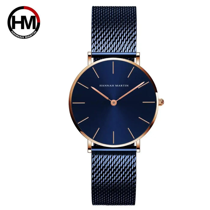 Quartz Movement Ladies Wristwatche Stainless Steel Mesh Top Luxury Brand Rose Gold Waterproof