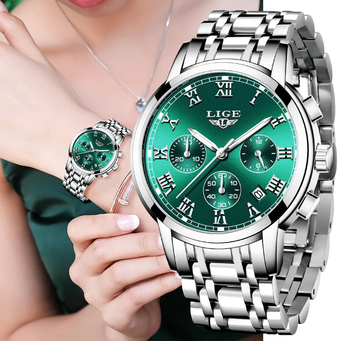 Top Brand Luxury Set Waterproof Quartz Watch