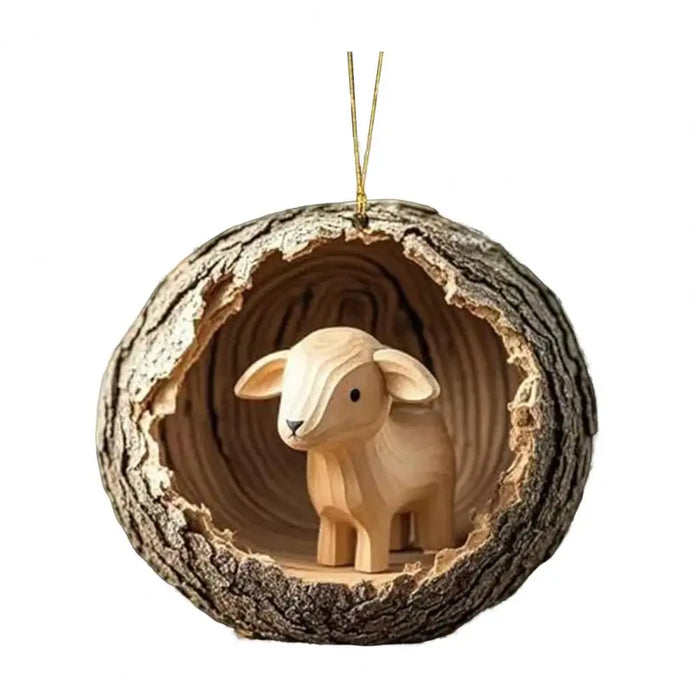 2D Acrylic Forest Christmas Ornaments