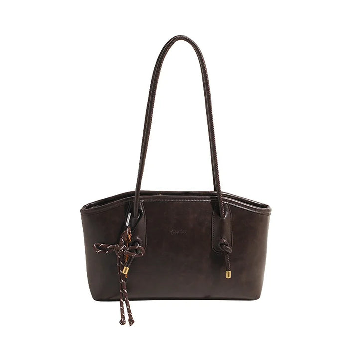PU Leather Shoulder Bags For Women 2025 Winter Y2K Trend Female Crossbody Bag Lady Handbags And Purses Retro Tote Bag bolso