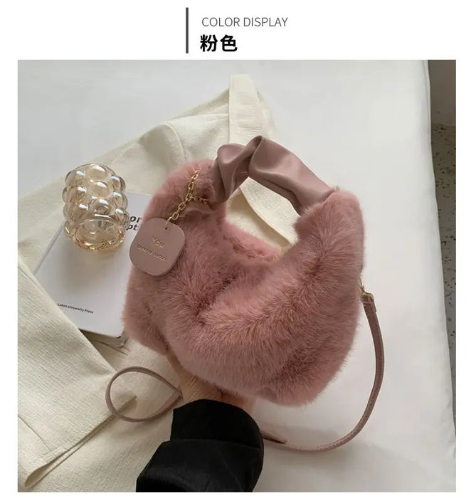 Shanti Roze Half Moon Bag