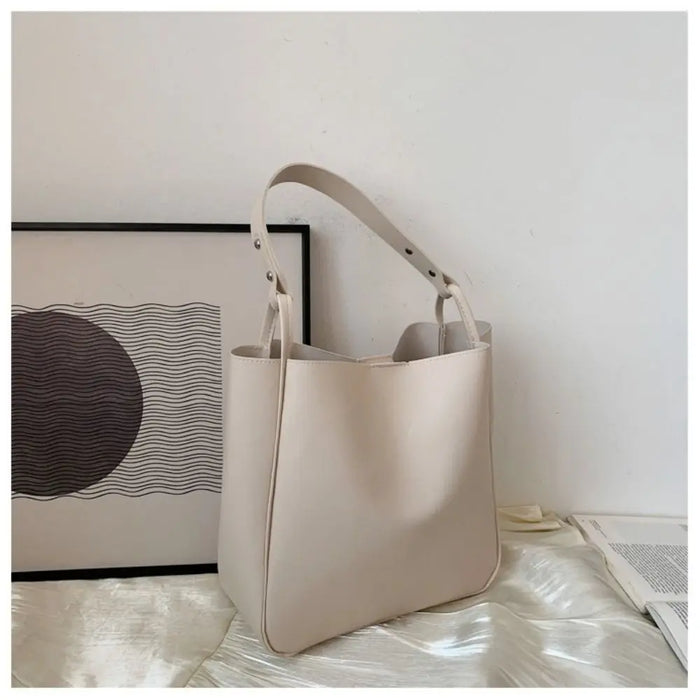 Large Capacity Leather Shoulder Bag