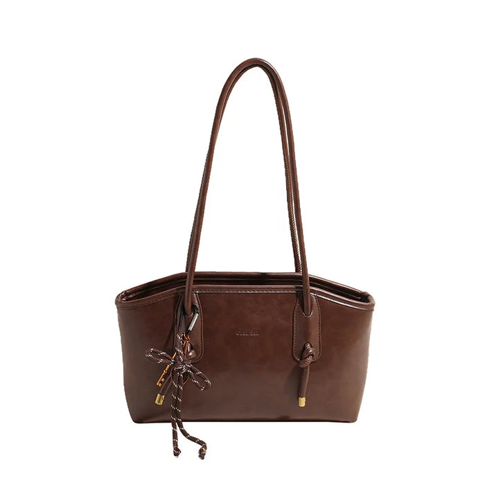 PU Leather Shoulder Bags For Women 2025 Winter Y2K Trend Female Crossbody Bag Lady Handbags And Purses Retro Tote Bag bolso