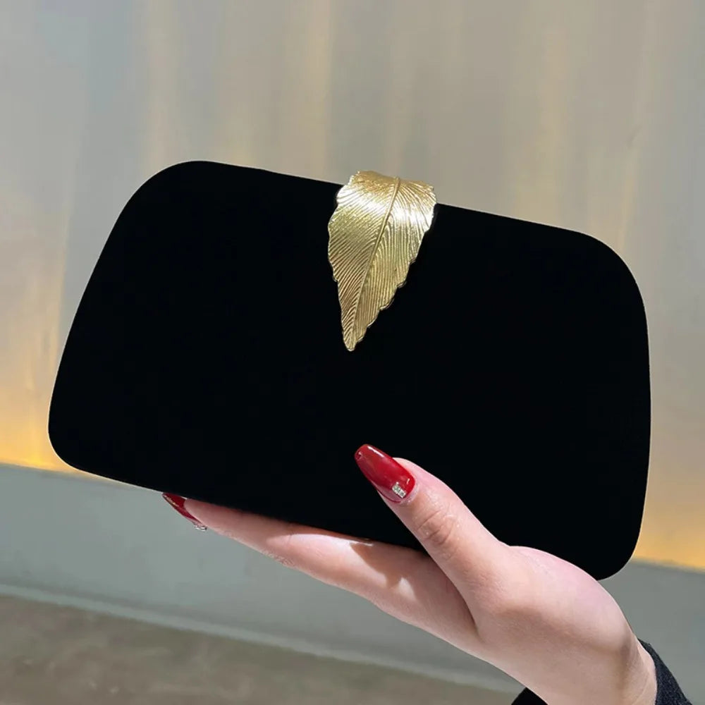 Luxury Elegant Black Evening Clutch