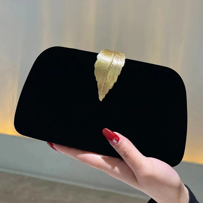 Luxury Elegant Black Evening Clutch