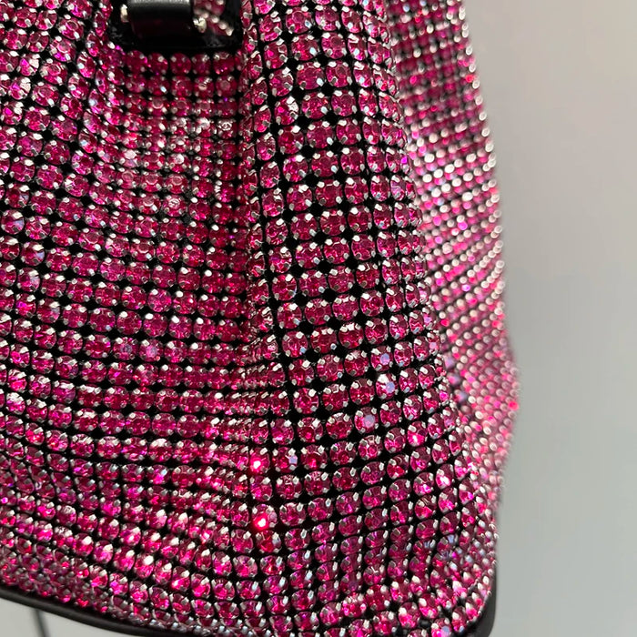 Shiny Crystal Clutch by ShantiRoze Fashion, elegant evening accessory enhancing your formal attire