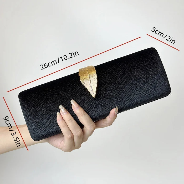 Luxury Elegant Black Evening Clutch