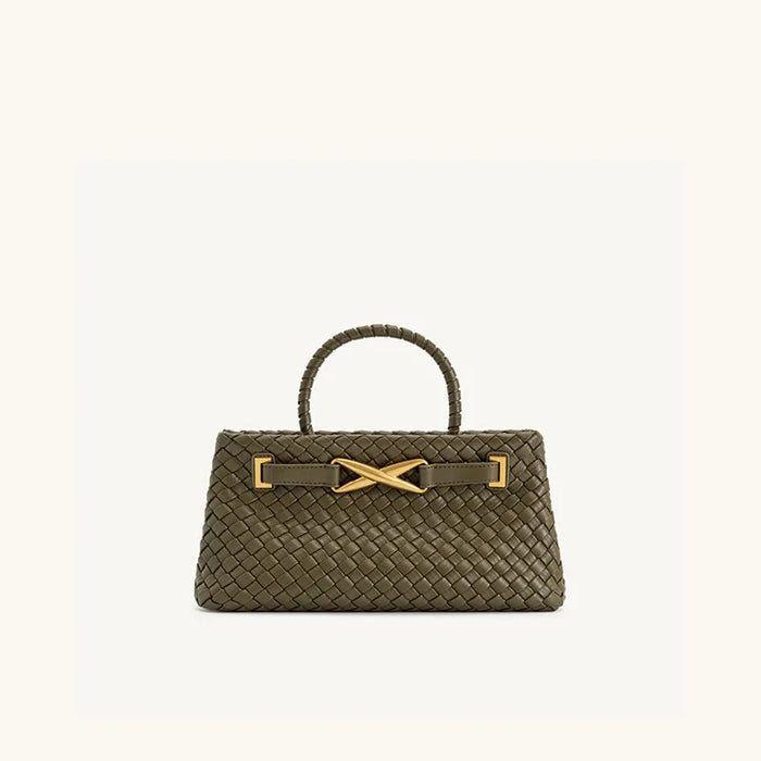 JW PEI Woven Bag Women's New Elora Hand-held Shoulder Messenger Bag French Niche High-end
