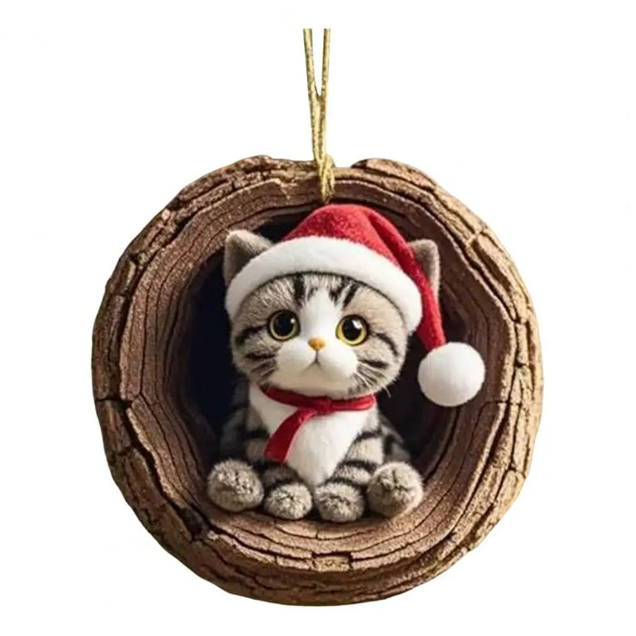 2D Acrylic Forest Christmas Ornaments