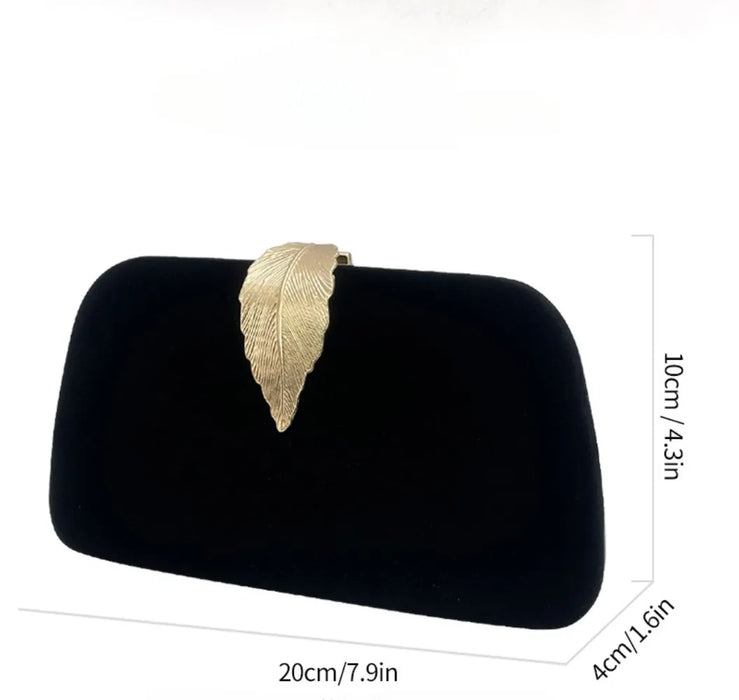 Luxury Elegant Black Evening Clutch