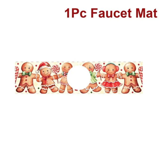 Christmas Sink Faucet Mat