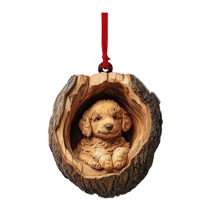 2D Acrylic Forest Christmas Ornaments.