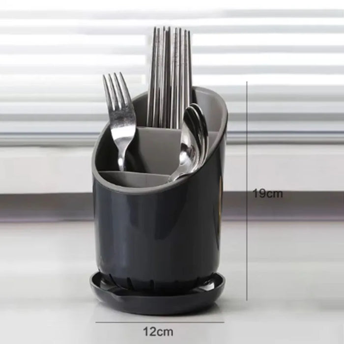 Plastic Cutlery Storage Holder & Drainer