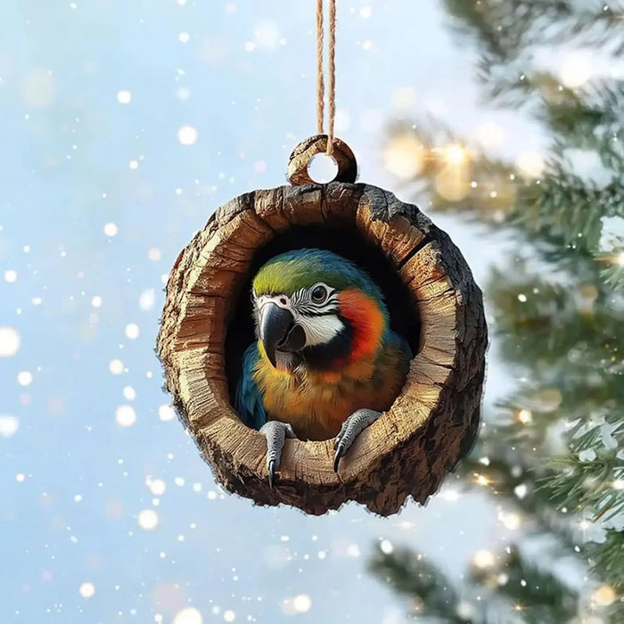 Acrylic Cartoon Forest Christmas Ornaments
