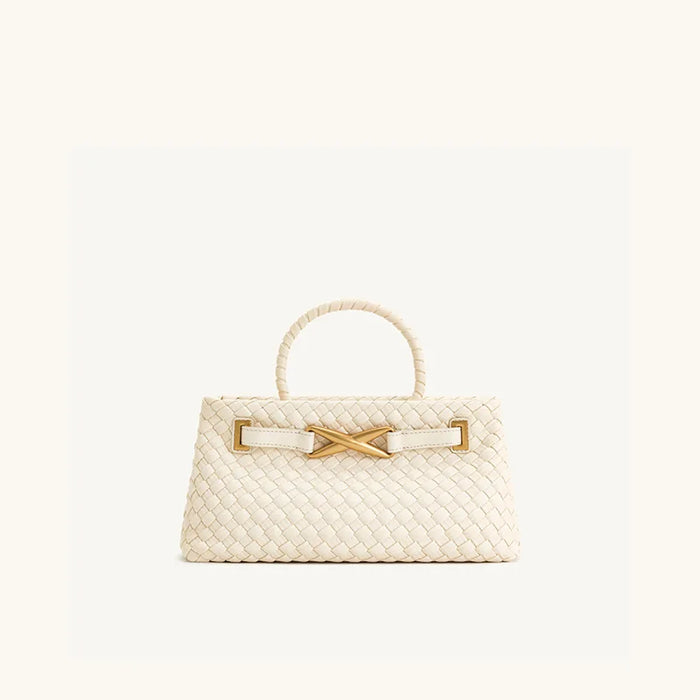 JW PEI Woven Bag Women's New Elora Hand-held Shoulder Messenger Bag French Niche High-end