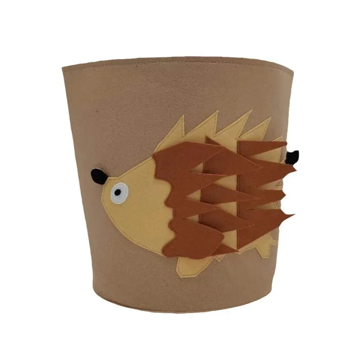 Panda & Dinosaur Felt Toy Storage Basket