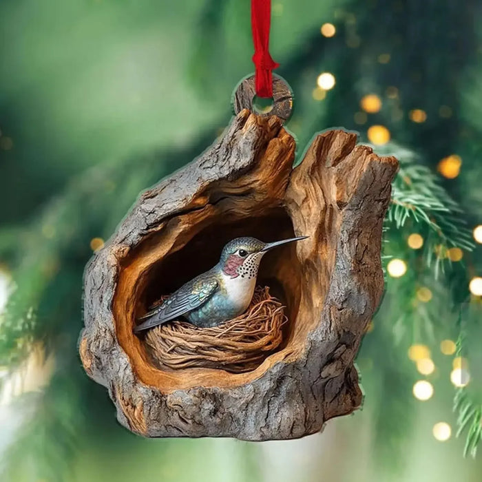 Acrylic Cartoon Forest Christmas Ornaments