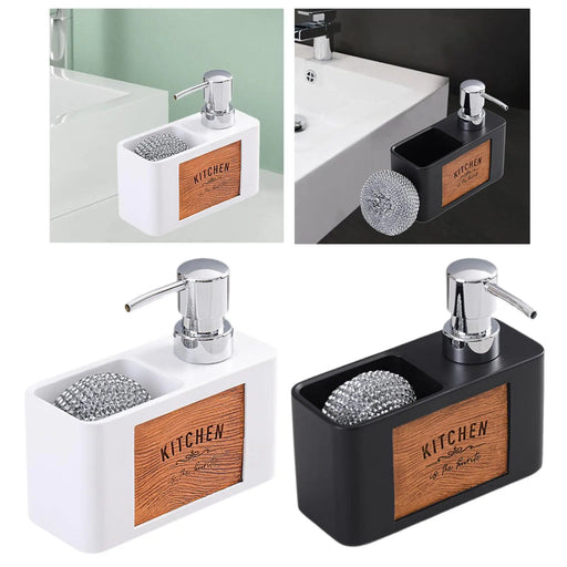 Kitchen Soap Dispenser Box with Cleaning Ball