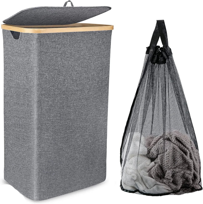 Large 100L Laundry Hamper with Lid