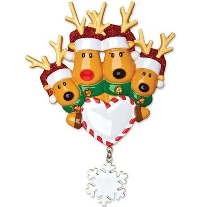 Personalized Family Christmas Tree Bauble.