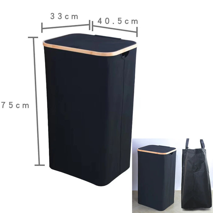 Large 100L Laundry Hamper with Lid