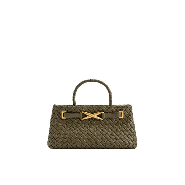 JW PEI Woven Bag Women's New Elora Hand-held Shoulder Messenger Bag French Niche High-end