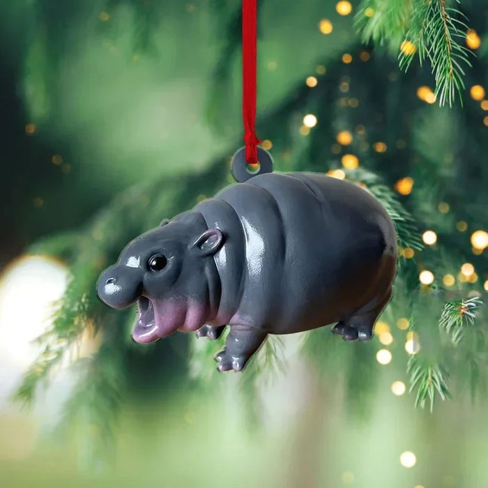 Acrylic Cartoon Forest Christmas Ornaments