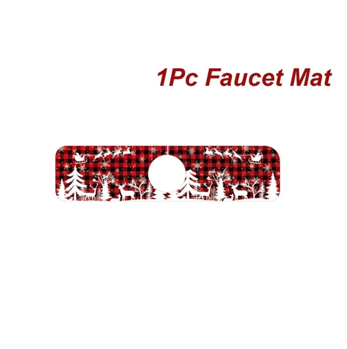 Christmas Sink Faucet Mat