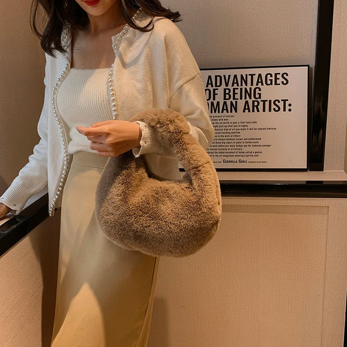 Shanti Roze Half Moon Bag