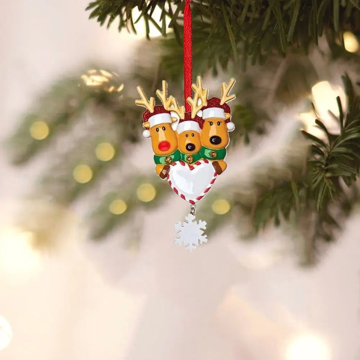 Personalized Family Christmas Tree Bauble.
