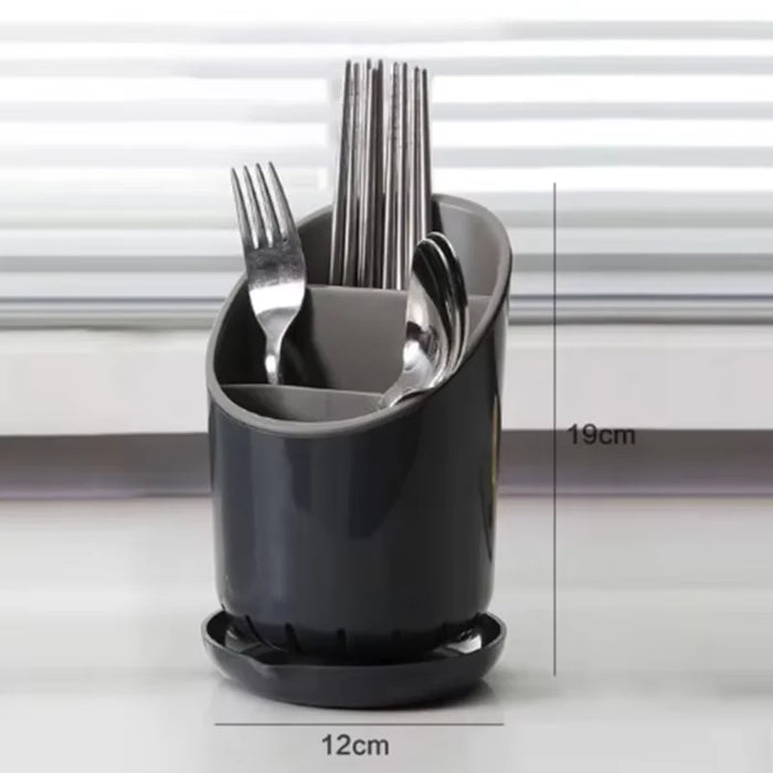 Plastic Cutlery Storage Holder & Drainer