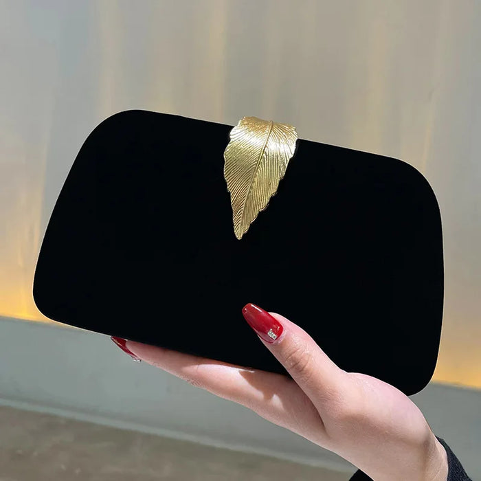 Luxury Elegant Black Evening Clutch