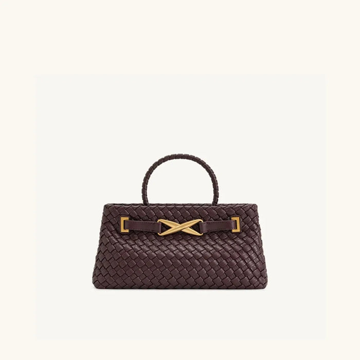 JW PEI Woven Bag Women's New Elora Hand-held Shoulder Messenger Bag French Niche High-end