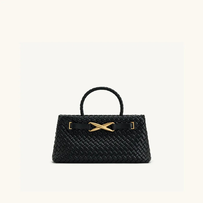 JW PEI Woven Bag Women's New Elora Hand-held Shoulder Messenger Bag French Niche High-end
