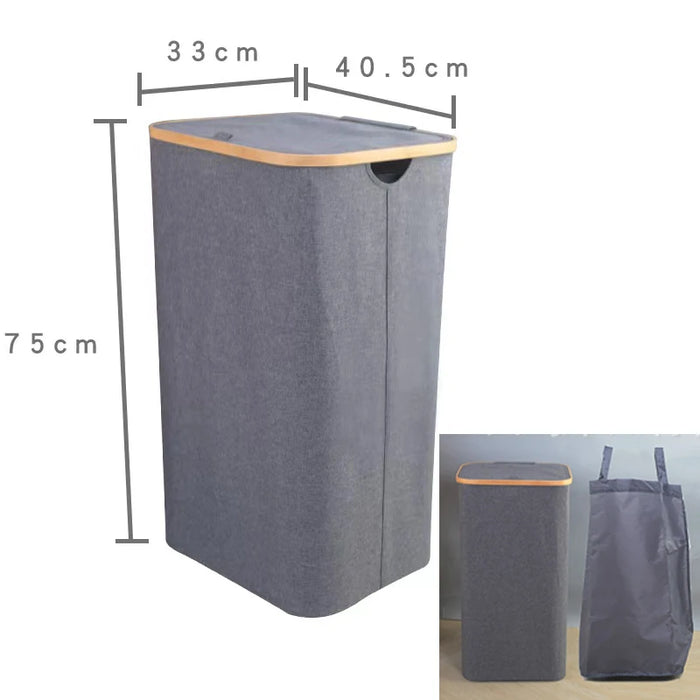 Large 100L Laundry Hamper with Lid